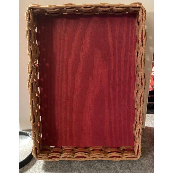 Beautiful Rectangular Wood Bottom Basket  14.50 x 10.50  Averys Basket Company. - Picture 1 of 7